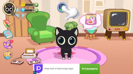 Виртуальный Китти - прекрасный котенок